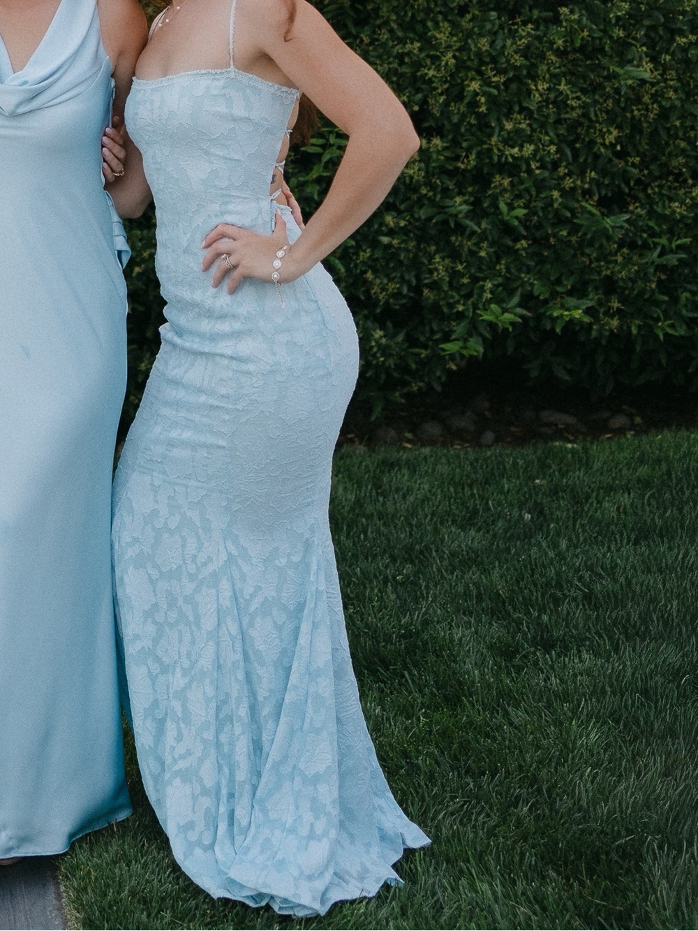 House of CB JOAN Bluebell Lace Up Back Maxi Dress - Picture 11 of 13